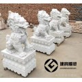 汉白玉麒麟雕塑门口石雕麒麟摆件